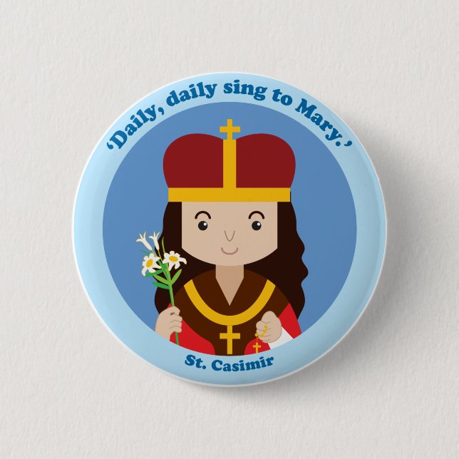 St. Casimir Button (Front)
