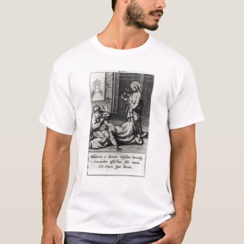 St Catherine Exorcising a Demon from a Woman T_Shirt