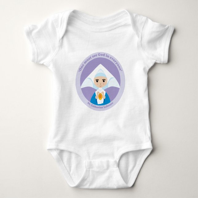 St. Catherine Laboure Baby Bodysuit (Front)
