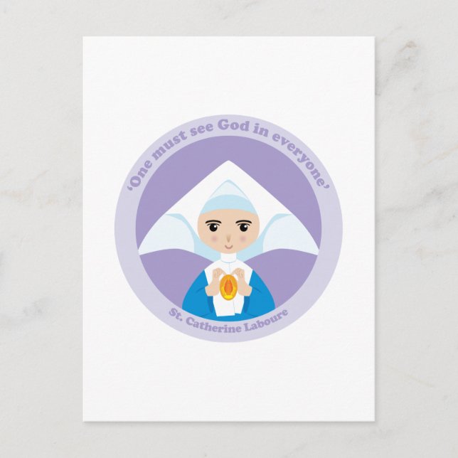 St. Catherine Laboure Postcard (Front)