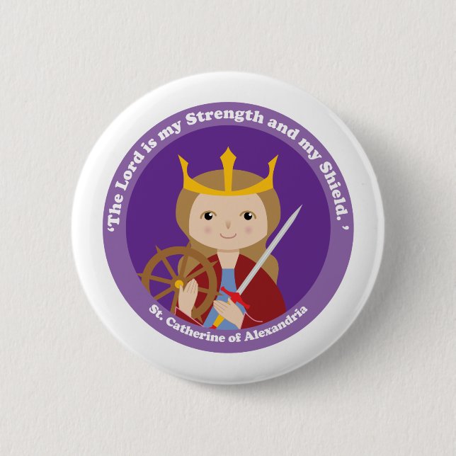 St. Catherine of Alexandria Button (Front)