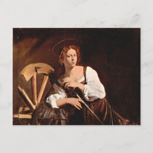 St. Catherine of Alexandria by Caravaggio Postcard