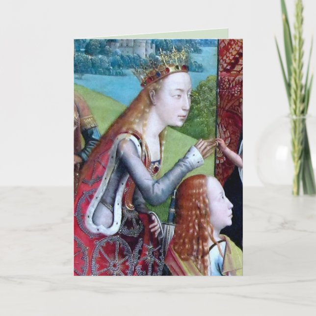 St. Catherine of Alexandria (detail; M 070) Card (Front)