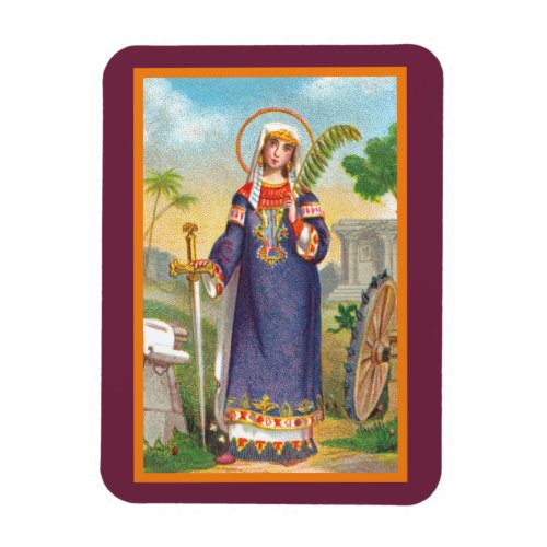 St Catherine of Alexandria in Egyptian Dress Magnet