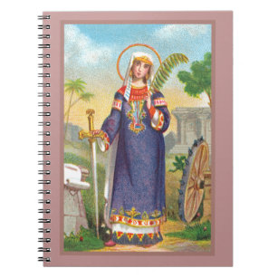 St. Catherine of Alexandria in Egyptian Dress Notebook