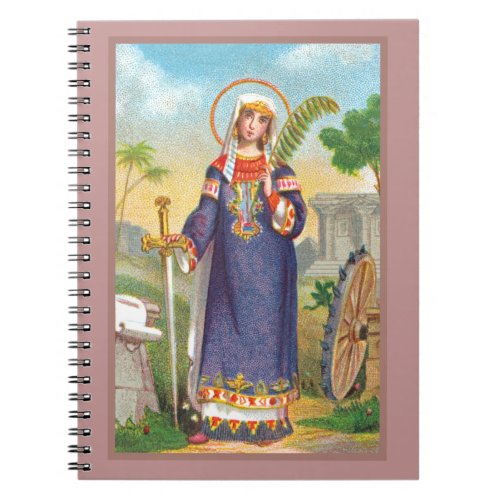 St Catherine of Alexandria in Egyptian Dress Notebook