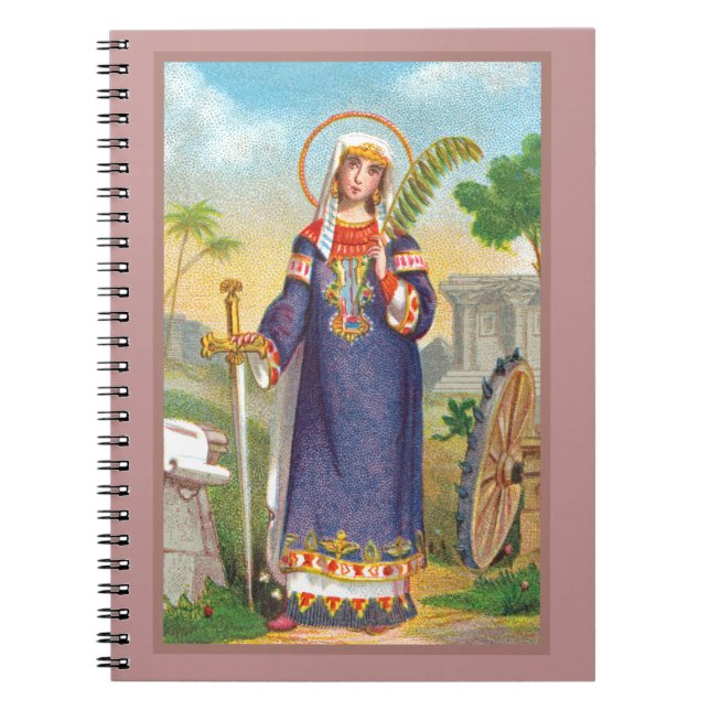 St. Catherine of Alexandria in Egyptian Dress Notebook (Front)