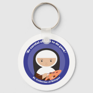 St. Catherine of Bologna Keychain