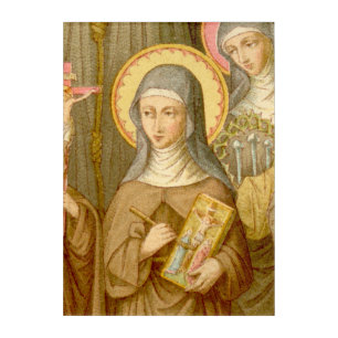 St. Catherine of Bologna (SAU 027) 10"x14" only Acrylic Print