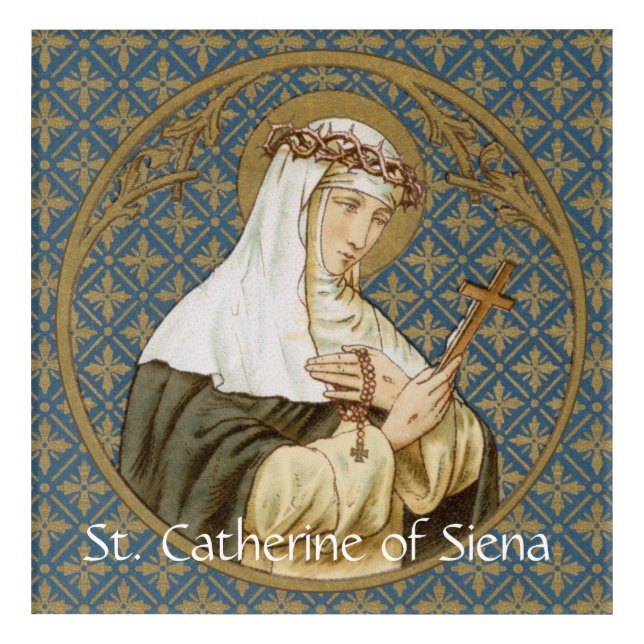 St. Catherine of Siena (BK 19) Acrylic Print (Front)