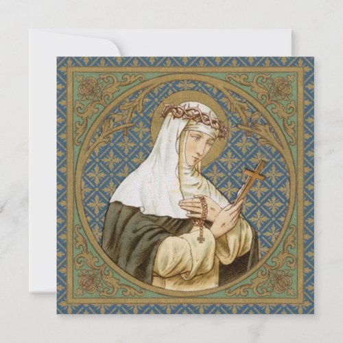 St Catherine of Siena BK 19 Blank Greeting Card