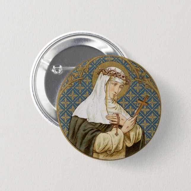 St. Catherine of Siena (BK 19) Button (Front & Back)