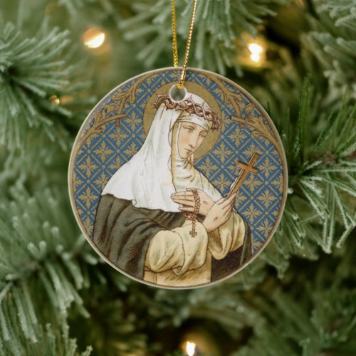 St Catherine of Siena BK 19 Ceramic Ornament