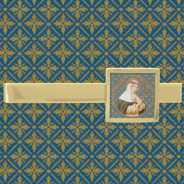 St. Catherine of Siena (BK 19) Gold Finish Tie Bar (Creator Uploaded)