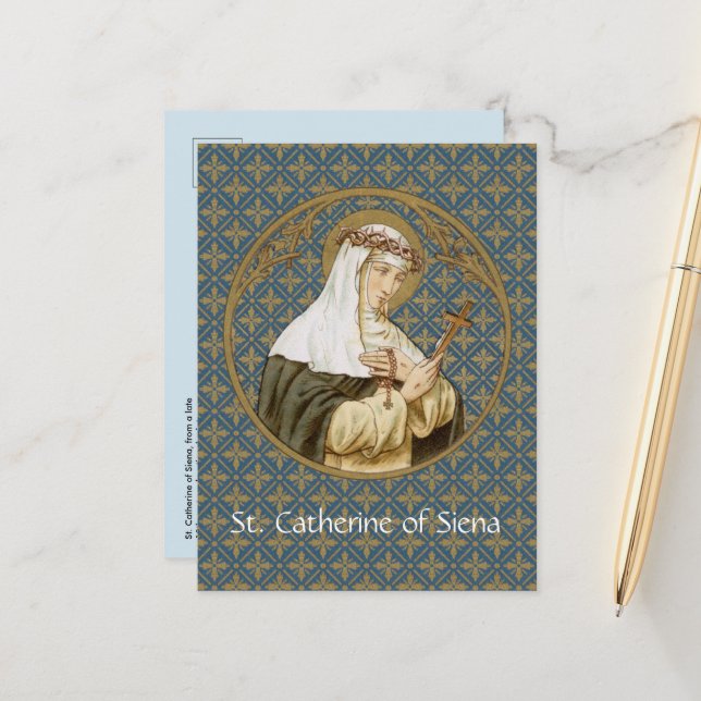 St. Catherine of Siena (BK 19) Postcard (Front/Back In Situ)