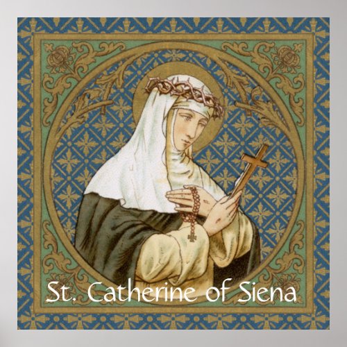 St Catherine of Siena BK 19 Poster