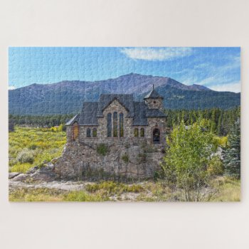 St Catherine Of Siena Chapel  Allenspark  Colorado Jigsaw Puzzle by catherinesherman at Zazzle
