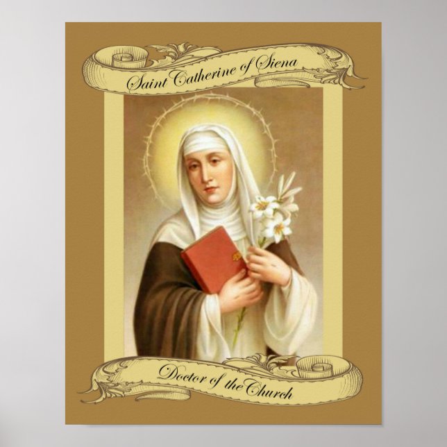 St. Catherine of Siena Doctor of the Church Poster (Front)
