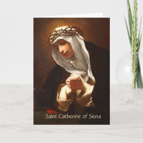 St Catherine of Siena Franceschini Vertical Card