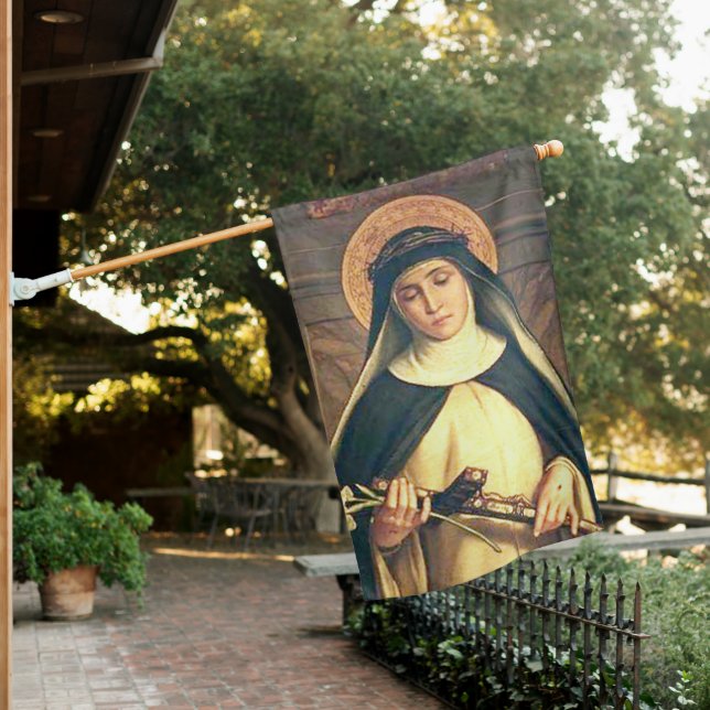 St. Catherine Of Siena House Flag (In SItu)