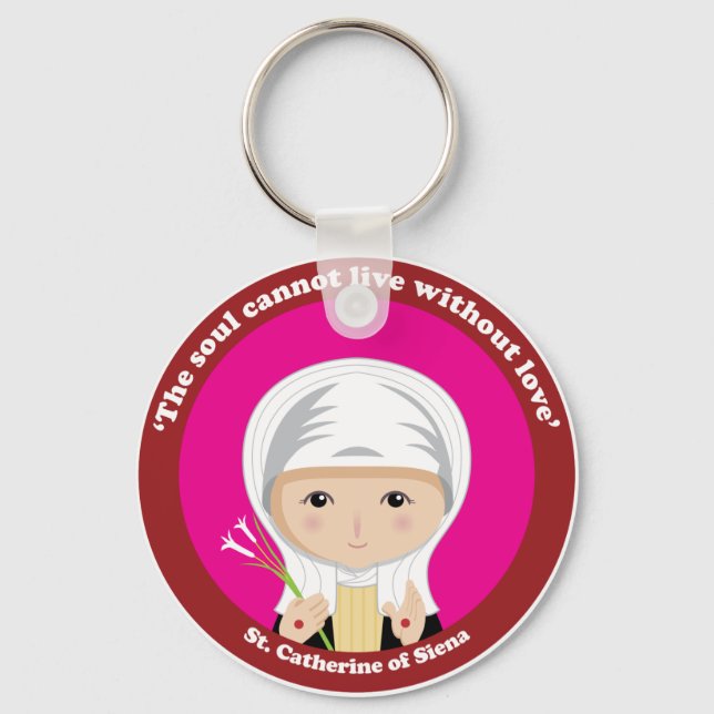 St. Catherine of Siena Keychain (Front)