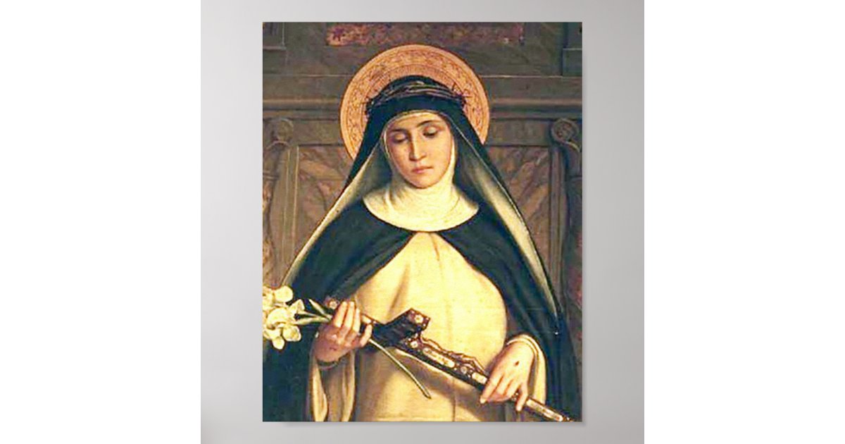 St. Catherine Of Siena Poster | Zazzle