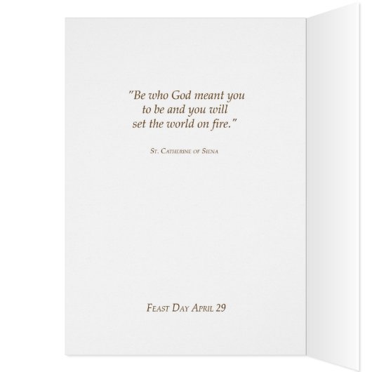 St. Catherine of Siena Pray For Us (Inside (Left))