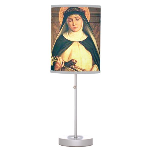 St Catherine Of Siena Table Lamp