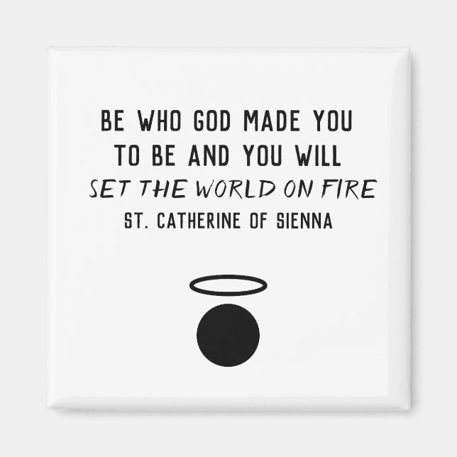 St. Catherine of Sienna Quote Magnet (Front)