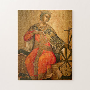 St. Catherine Orthodox Christian Icon Jigsaw Puzzle