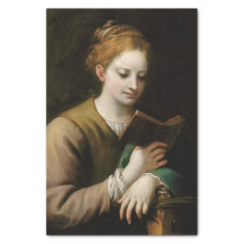 St Catherine Reading by Correggio Tissue Paper