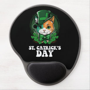 St Catricks Day Cat Lovers St Patrick's Day Gel Mouse Pad