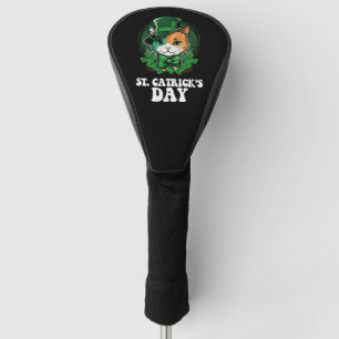 St Catricks Day Cat Lovers St Patrick's Day Golf Head Cover