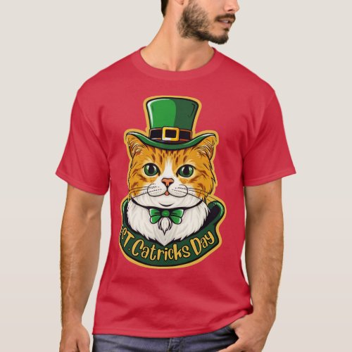 St Catricks Day Cat Pun Funny St Patricks Day T_Shirt