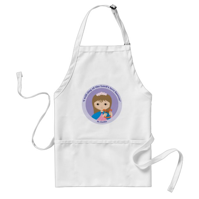 St. Cecilia Adult Apron (Front)