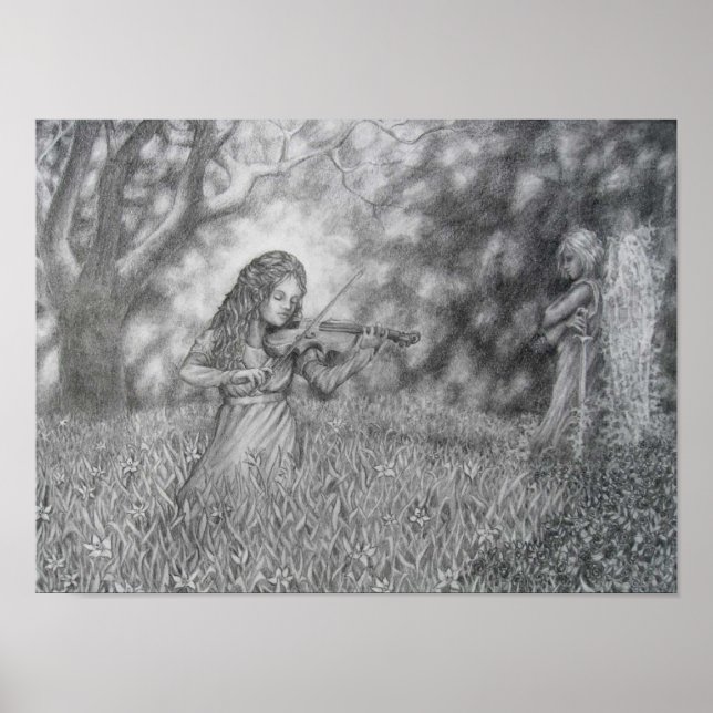 St. Cecilia Card Stock Print (Front)