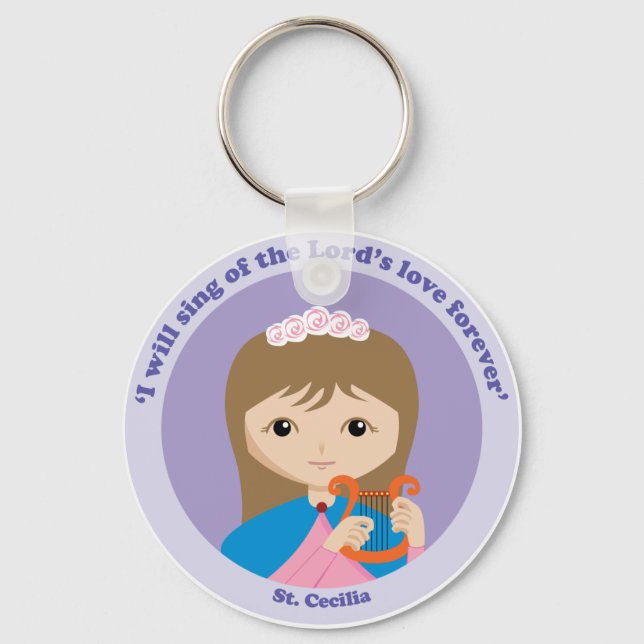 St. Cecilia Keychain (Front)