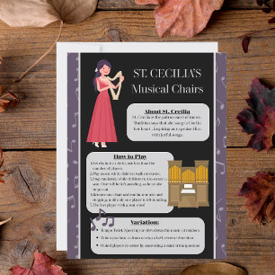 St. Cecilia Musical Chairs Game Sign