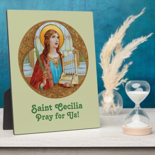 St Cecilia of Rome BK 003 8x10 Plaque