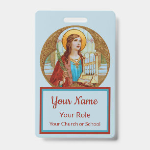 St. Cecilia of Rome (BK 003) Badge