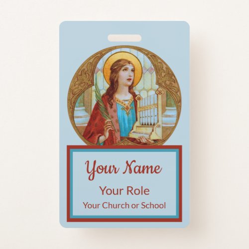 St Cecilia of Rome BK 003 Badge