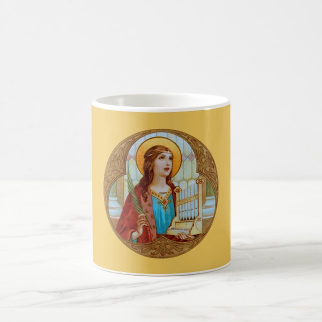 St. Cecilia of Rome (BK 003) Coffee Mug 1 (Center)