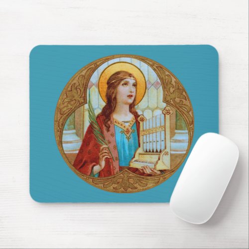 St Cecilia of Rome BK 003 Horizontal Mouse Pad