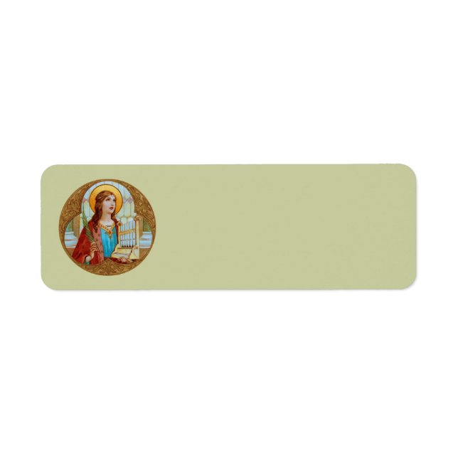 St. Cecilia of Rome (BK 003) Label (Front)