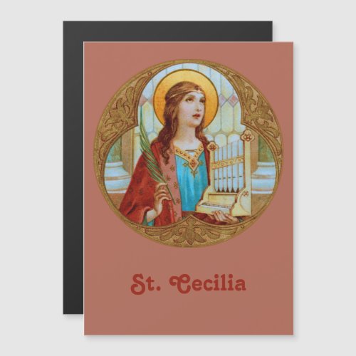 St Cecilia of Rome BK 003 Magnetic Greeting Card