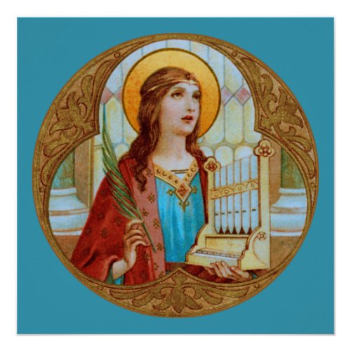 St Cecilia of Rome BK 003 Poster
