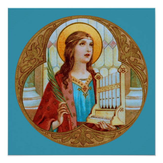 St. Cecilia of Rome (BK 003) Poster (Front)