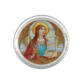 St. Cecilia of Rome (BK 003) Ring (Front)