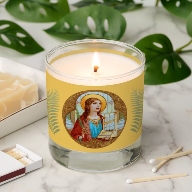 St. Cecilia of Rome (BK 003) Scented Candle (Lit)