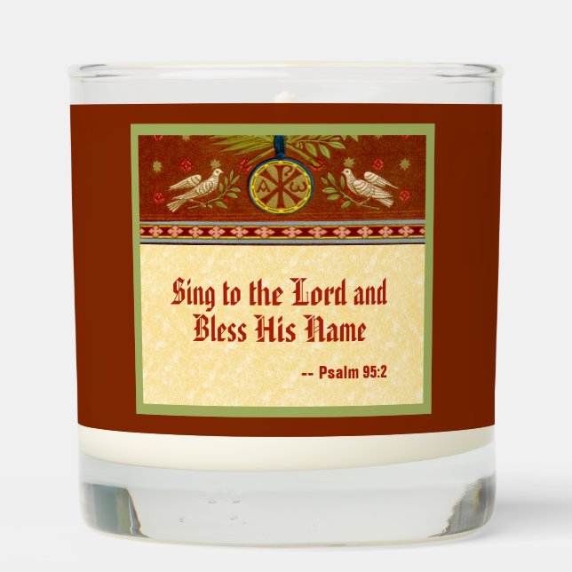 St. Cecilia of Rome (Quote; SNV 36)  Scented Candle (Back)